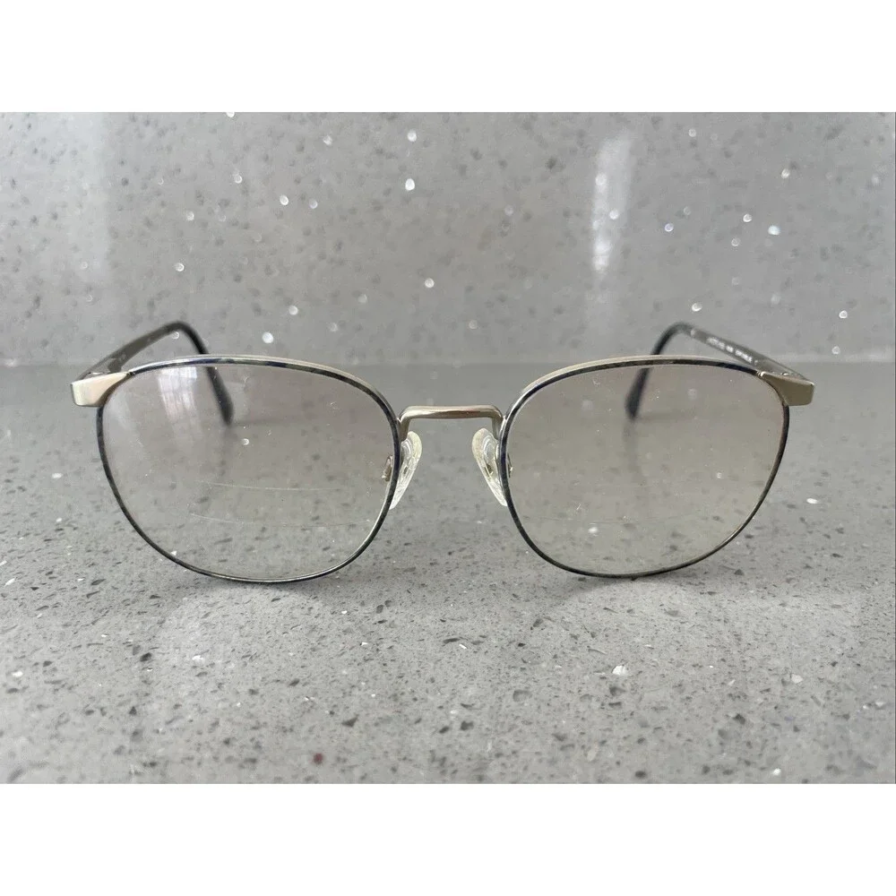 Luxottica 438 Seafoam blue Eyeglasses Frames ONLY Full Rim 54-19-135 Italy